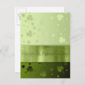 Noble St. Patrick's Day Shamrocks - Briefkaart (Voorkant / Achterkant)
