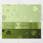 Noble St. Patricks Day Shamrocks Étiquette de bout (Étiquettes simples)