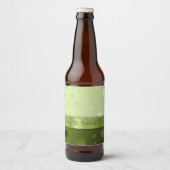 Noble St. Patricks Day Shamrocks Étiquette de bout (Devant)