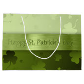 Noble St. Patrick's Day Shamrocks Grote Geschenkta Large Cadeautasje (Achterkant)