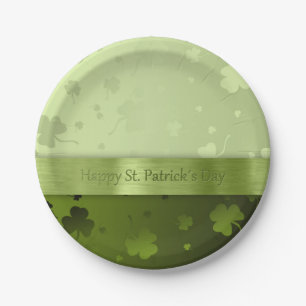 Noble St. Patrick's Day Shamrocks - Papieren Bord