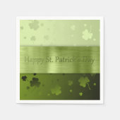Noble St. Patrick's Day Shamrocks - Papieren serve Servetten (Voorkant)