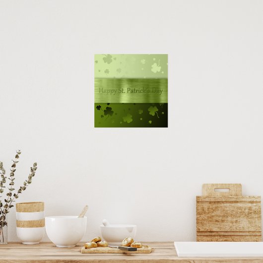 Noble St. Patrick's Day Shamrocks - Poster Print (Cuisine)