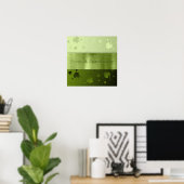 Noble St. Patrick's Day Shamrocks - Poster Print (Bureau à domicile)