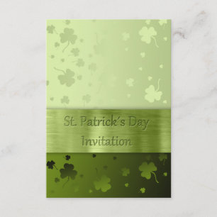 Noble St. Patrick's Day Shamrocks - Uitnodiging