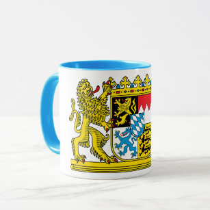 noble tasse avec armoiries d'État bavaroises