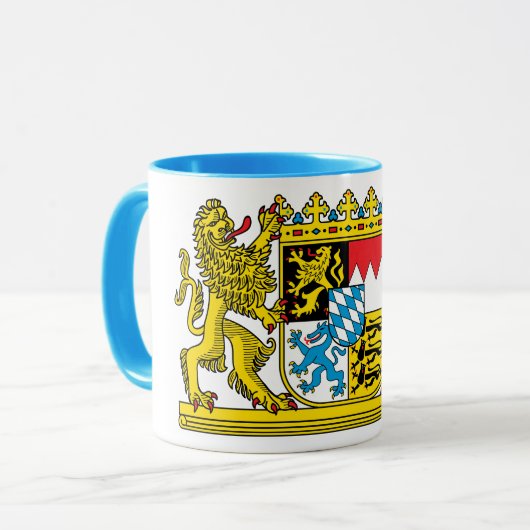 noble tasse avec armoiries d'État bavaroises (Devant gauche)