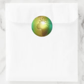 Noble World Wereldbol - Sticker (Tas)