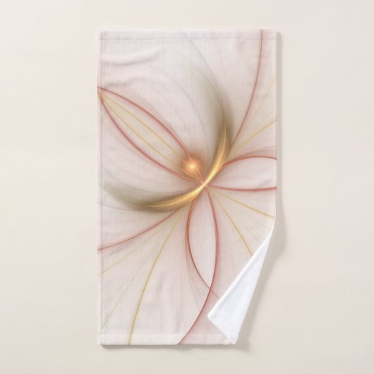 Nobly Copper and Gold Abstract Modern Fractal Art Bad Handdoek (Handdoek)
