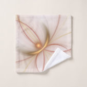 Nobly Copper and Gold Abstract Modern Fractal Art Bad Handdoek (Wasdoekje)