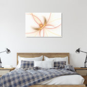 Nobly Copper and Gold Abstract Modern Fractal Art Canvas Afdruk (Insitu (Slaapkamer))
