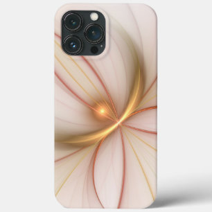 Nobly Copper and Gold Abstract Modern Fractal Art iPhone 13 Pro Max Hoesje