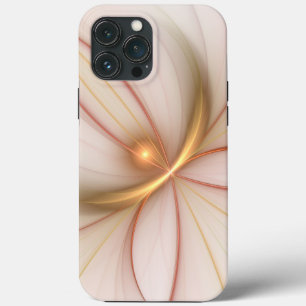 Nobly Copper and Gold Abstract Modern Fractal Art iPhone 13 Pro Max Hoesje