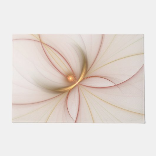 Nobly Copper and Gold Abstract Modern Fractal Art Deurmat (Voorkant)