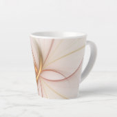 Nobly Copper and Gold Abstract Modern Fractal Art Latte Mok (Rechterhoek)