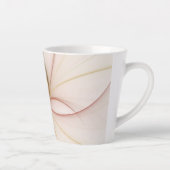 Nobly Copper and Gold Abstract Modern Fractal Art Latte Mok (Rechts)