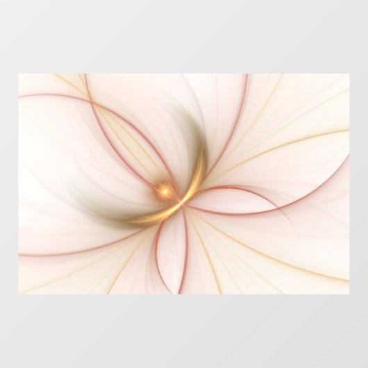Nobly Copper and Gold Abstract Modern Fractal Art Raamsticker (Vel)