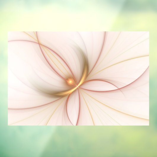 Nobly Copper and Gold Abstract Modern Fractal Art Raamsticker (Vel 3)