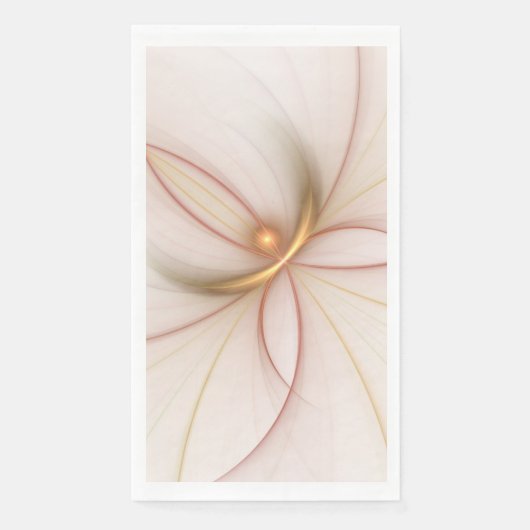 Nobly Copper and Gold Abstract Modern Fractal Art Servet (Voorkant)