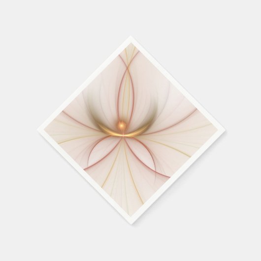 Nobly Copper and Gold Abstract Modern Fractal Art Servet (Hoek)