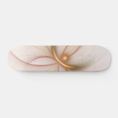 Nobly Copper and Gold Abstract Modern Fractal Art Skateboard (Horizontaal)