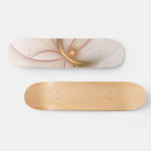 Nobly Copper and Gold Abstract Modern Fractal Art Skateboard (Horizontaal)