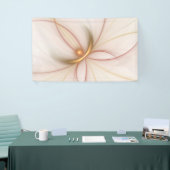 Nobly Copper and Gold Abstract Modern Fractal Art Spandoek (Beurs)