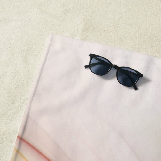 Nobly Copper and Gold Abstract Modern Fractal Art Strandlaken (In situ)