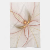 Nobly Copper and Gold Abstract Modern Fractal Art Theedoek (Verticaal)
