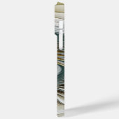 Nobly Golden Blauwgroen Abstracte Fantasy Fractal  Case-Mate iPhone Case (Achterkant / Links)