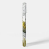 Nobly Golden Blauwgroen Abstracte Fantasy Fractal  Case-Mate iPhone Case (Achterkant / Rechts)