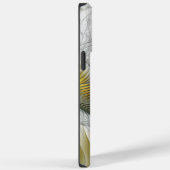 Nobly Golden Blauwgroen Abstracte Fantasy Fractal  Case-Mate iPhone Case (Achterkant / Rechts)