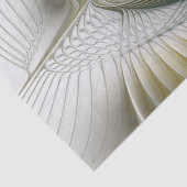 Nobly Golden Blauwgroen Abstracte Fantasy Fractal Tissuepapier (Detail)