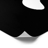 Nobody's Purfect Funny Cat Pun Dark BG Poster (Hoek)