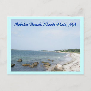 Nobska Beach Bossen Hole MA Briefkaart