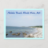 Nobska Beach Woods Hole MA Carte postale (Devant)