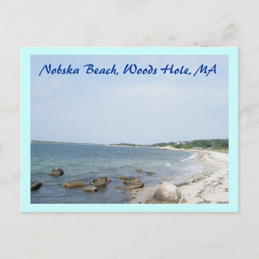 Nobska Beach Woods Hole MA Carte postale (Devant)