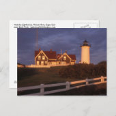 Nobska Lighthouse, Bossen Hole, Cape Cod Briefkaart (Voorkant / Achterkant)