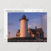 Nobska Lighthouse Bossen Hole Cape Cod Briefkaart (Voorkant / Achterkant)