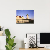 Nobska Lighthouse, Bossen Hole, Massachusetts Poster (Thuiskantoor)