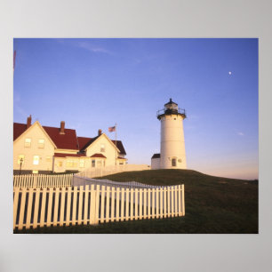 Nobska Lighthouse, Bossen Hole, Massachusetts Poster