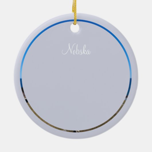 Nobska Lighthouse Cape Cod Kerstmis Keramisch Ornament (Achterkant)