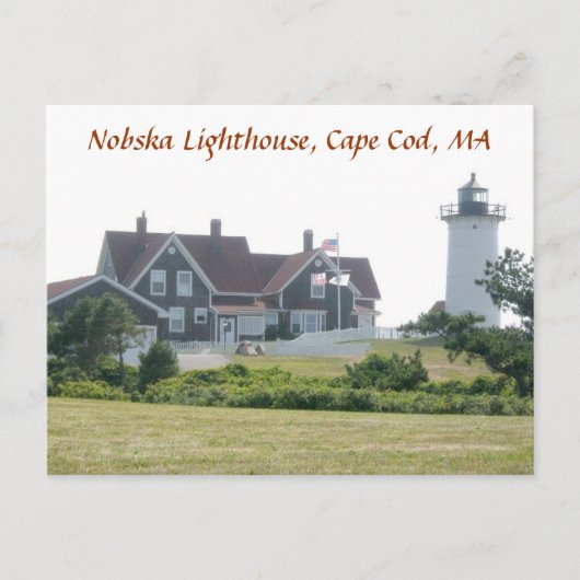 Nobska Lighthouse, Cape Cod, MA Briefkaart #1 (Voorkant)