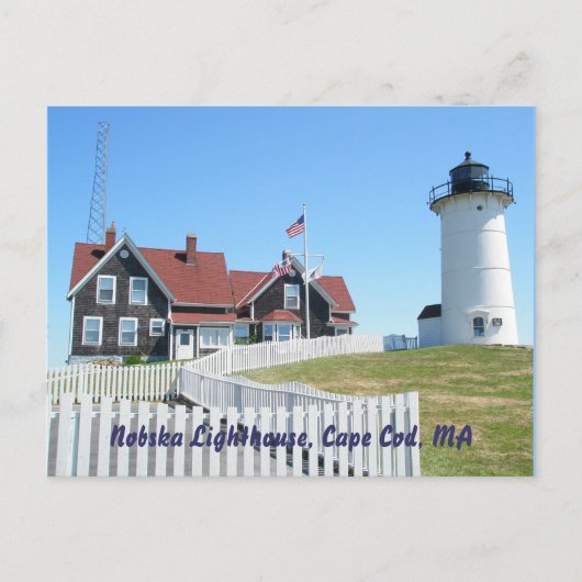 Nobska Lighthouse Cape Cod MA Carte postale #2 (Devant)
