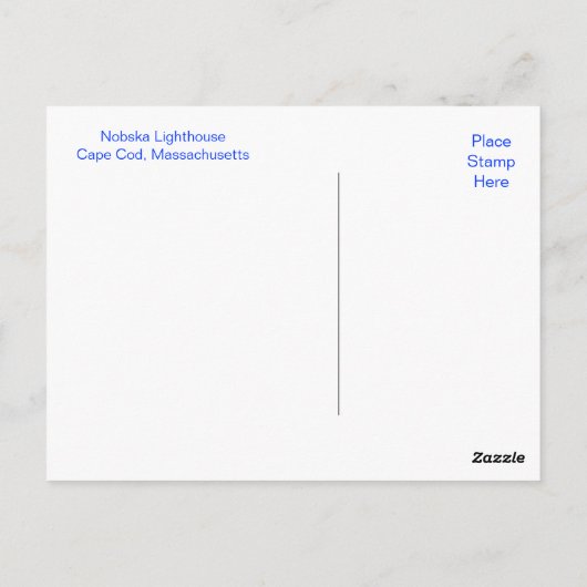 Nobska Lighthouse Cape Cod MA Painting Carte posta (Dos)