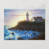 Nobska Lighthouse Cape Cod MA Painting Carte posta (Devant)