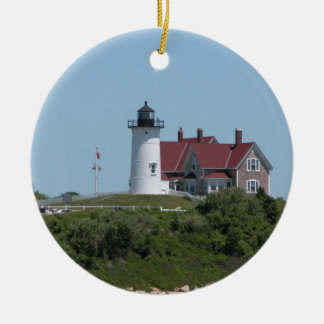 Nobska Point Light Bossen Hole Falmouth Keramisch Ornament