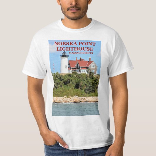 Nobska Point Lighthouse, Massachusetts T-Shirt (Voorkant)