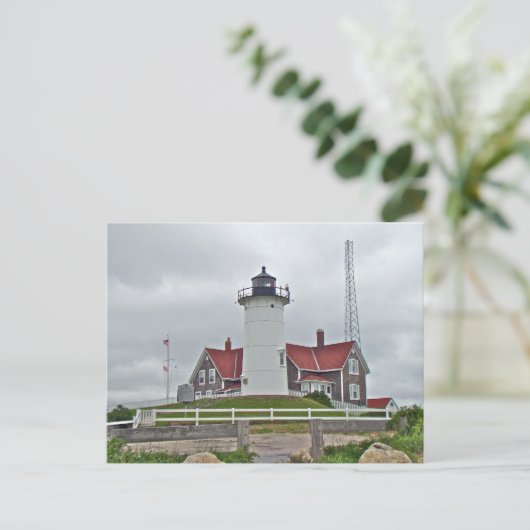 Nobska Point Lighthouse-reeks Briefkaart (Staand voorkant)