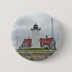 Nobska Point Lighthouse-reeks Ronde Button 5,7 Cm